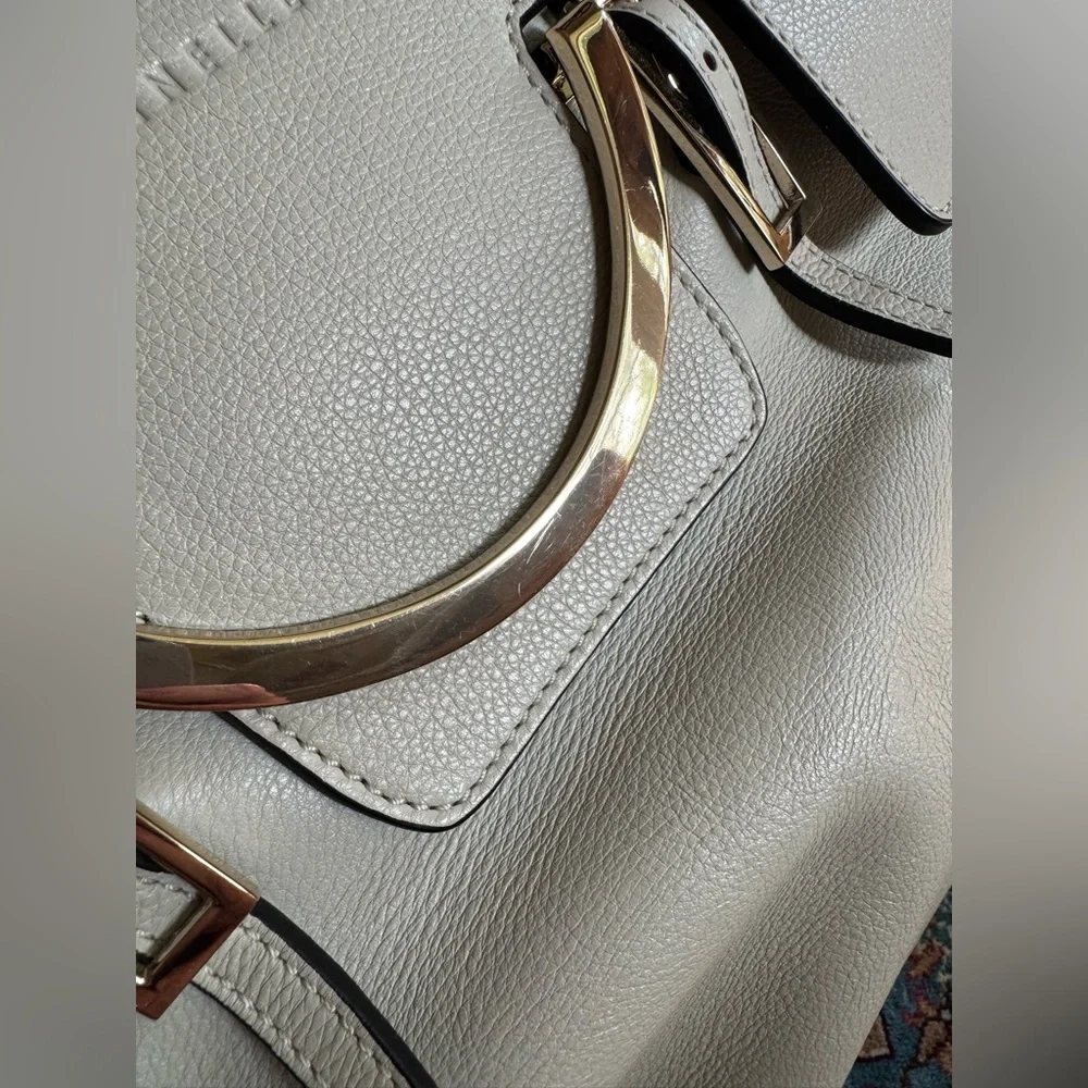 Coccinelle White Leather Satchel Bag